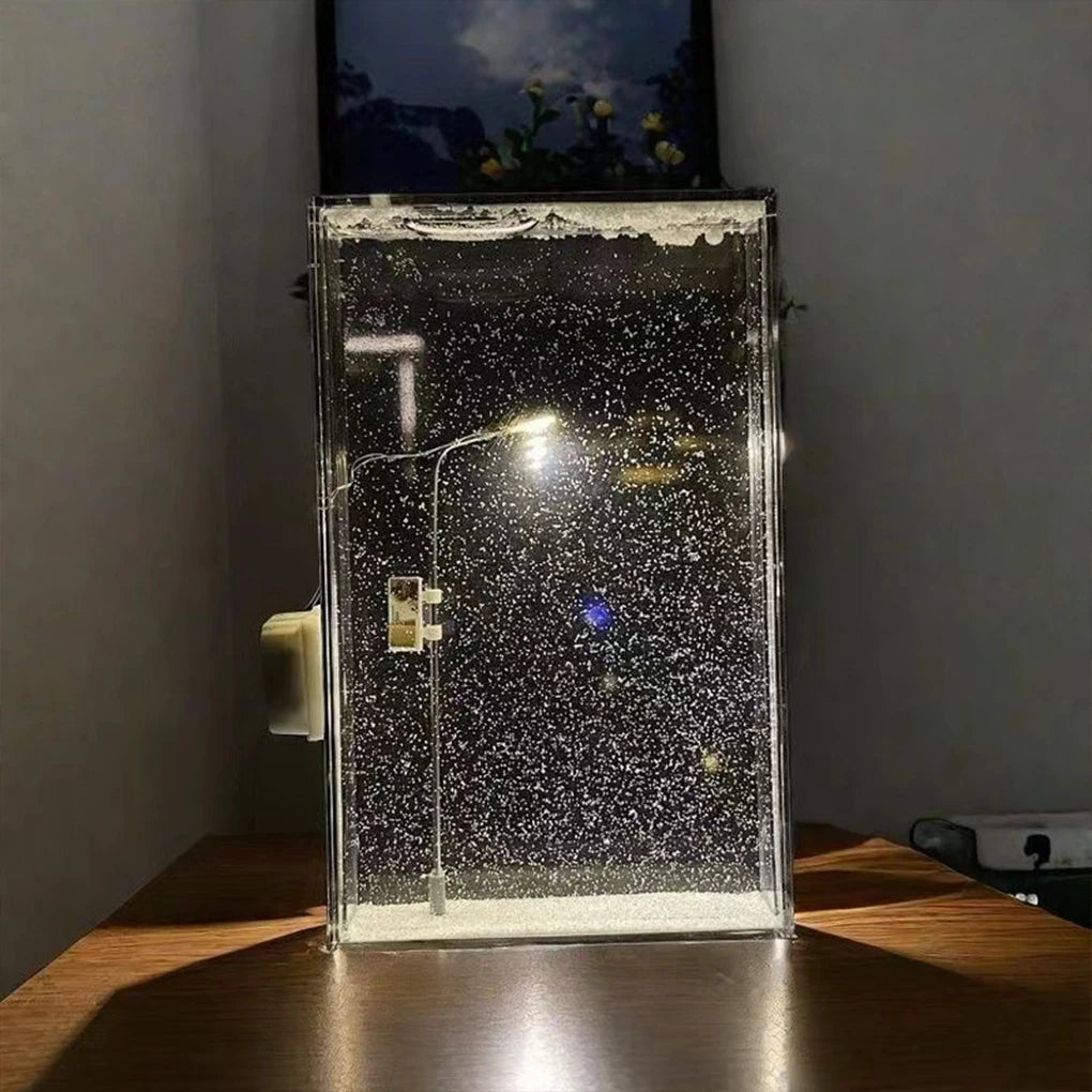 DIY Snowy Night Lamp